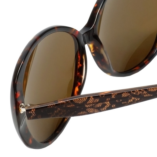 Betsey Johnson Designer Sunglasses Betseyville BV109-02 in Espresso with Brown L