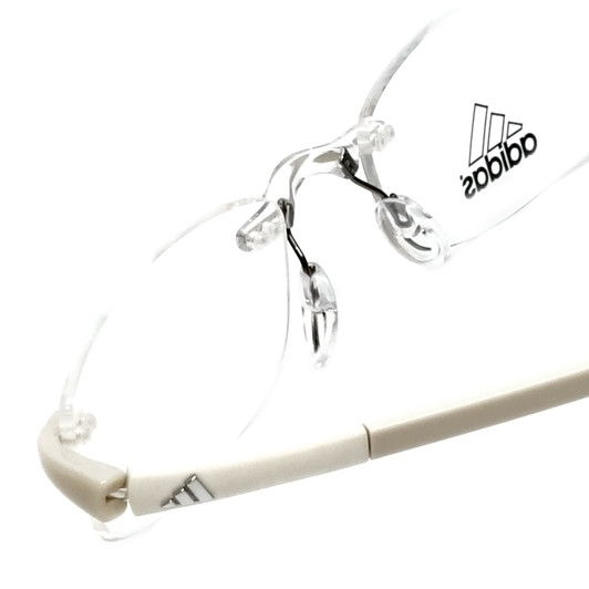 Adidas Designer Eyeglasses a893-10-6056 in White 53mm :: Custom Left & Right Lens