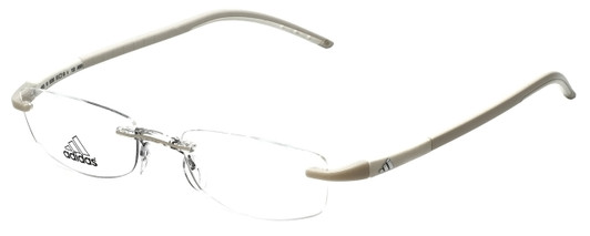 Adidas Designer Eyeglasses a893-10-6056 in White 53mm :: Rx Bi-Focal