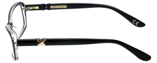 Corinne McCormack Designer Eyeglasses Bleecker-BLK in Black 53mm :: Custom Left & Right Lens