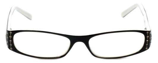 Corinne McCormack Designer Eyeglasses Lexi in Black-White 50mm :: Rx Single Vision
