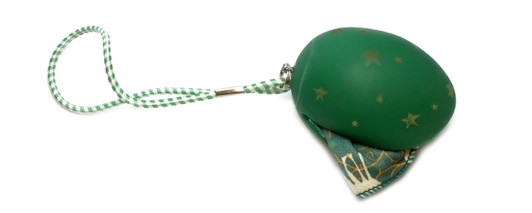 Holiday Christmas Theme Cleaning Cloth, The Egg in Green (Style 1)