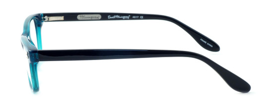 Ernest Hemingway Designer Eyeglasses H4617 (Small Size) in Teal-Black 48mm :: Custom Left & Right Lens