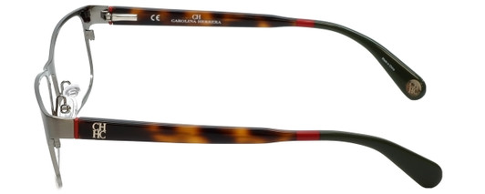 Carolina Herrera Designer Reading Glasses VHE074-0H41 in Gunmetal Tortoise 56mm