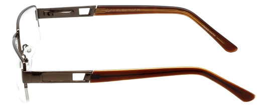 Big and Tall Designer Eyeglasses Big-And-Tall-7-Brown in Brown 60mm :: Custom Left & Right Lens