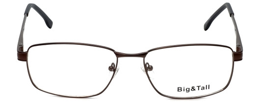 Big and Tall Designer Eyeglasses Big-And-Tall-16-Brown in Brown 59mm :: Rx Bi-Focal