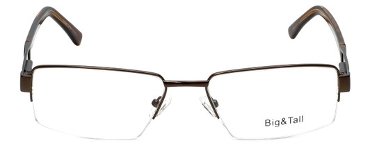 Big and Tall Designer Eyeglasses Big-And-Tall-7-Brown in Brown 60mm :: Rx Bi-Focal
