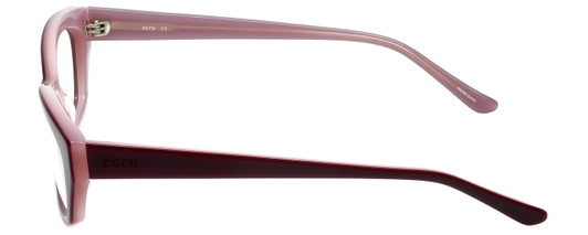 Ecru Designer Eyeglasses Bowie-001 in Wine 50mm :: Progressive
