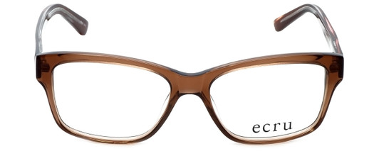 Ecru Designer Eyeglasses Collins-037 in Brown 53mm :: Rx Bi-Focal
