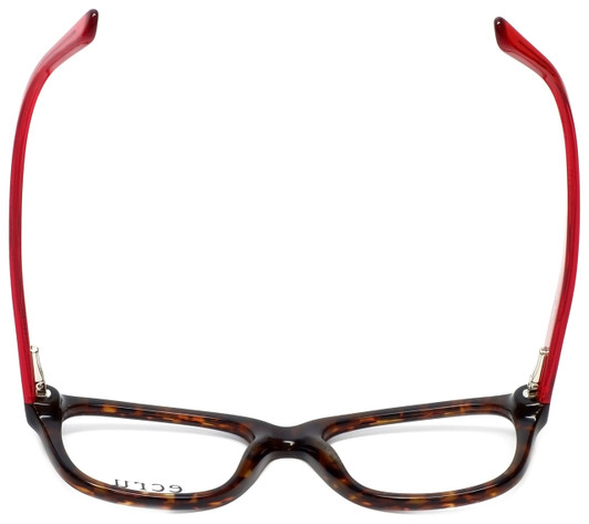 Ecru Designer Eyeglasses Morrison-051 in Tortoise-Red 51mm :: Custom Left & Right Lens