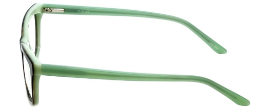 Ecru Designer Eyeglasses Springfield-018 in Tortoise-Green 53mm :: Rx Single Vision