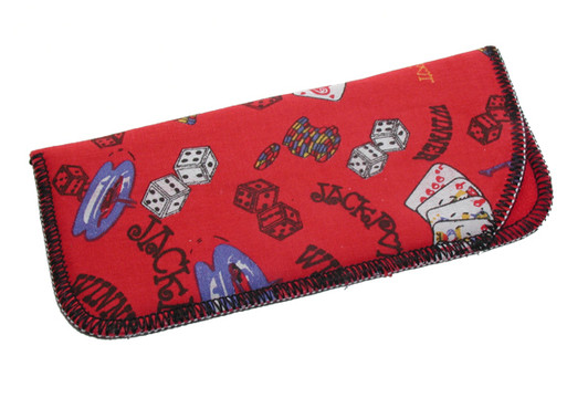 VIP Calabria Small Casino Styled Soft Eyeglass Case 4167 6.4" x 2.8"Inch Small VIP Calabria Small Casino Styled Soft Eyeglass Case 4167 6.4" x 2.8"Inch Small