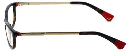 Emporio Armani Designer Eyeglasses EA3014-5026-52 in Havana Red 52mm :: Rx Bi-Focal
