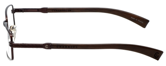 Charriol Unisex Designer Reading Glasses PC7245-C3 Brown Metal 52mm CHOOSE POWER