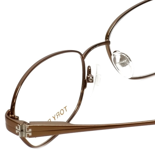 Tory Burch Designer Eyeglasses TY1008-120 in Light Brown 51mm :: Rx Single Vision