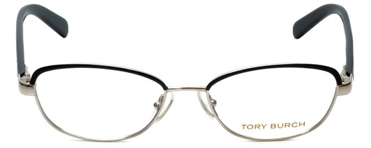 Tory Burch Designer Eyeglasses TY1019-363 in Black Silver 50mm :: Rx Single Vision