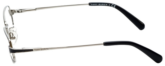 Tory Burch Designer Eyeglasses TY1024-384 in Black Silver 50mm :: Custom Left & Right Lens