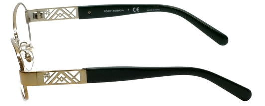 Tory Burch Designer Eyeglasses TY1043-3061 in Brown Gold 52mm :: Rx Single Vision