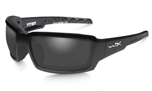 Wiley X Titan in Gloss Black with Polarized Grey Lens