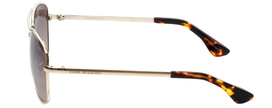 Isaac Mizrahi Designer Metal Sunglasses 58mm X-Large Pilot Gold/Rose Gradient