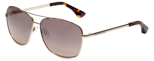 VIP Isaac Mizrahi Designer Sunglasses 58mm X-Large Pilot Gold/Rose Gradient