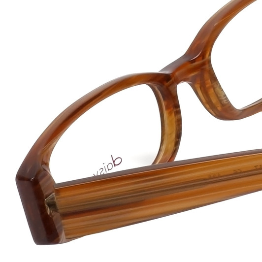 Daisy Fuentes Designer Eyeglasses DFMIA-247 in Brown Pearl 49mm :: Custom Left & Right Lens