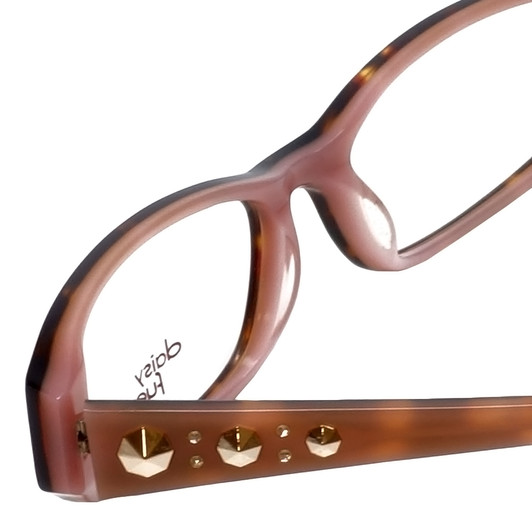 Daisy Fuentes Designer Eyeglasses DFNATALIE-145 in Tortoise Pink 51mm :: Progressive