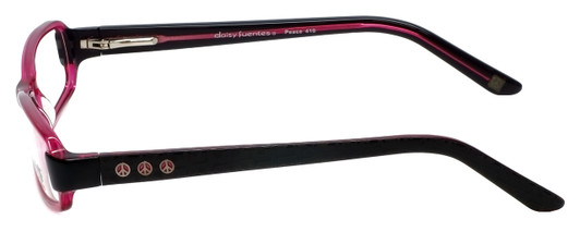 Daisy Fuentes Designer Eyeglasses DFPEACE410-130 in Berry Black 52mm :: Rx Bi-Focal