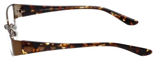 Via Spiga Designer Eyeglasses Adria-560 in Brown 51mm :: Rx Single Vision