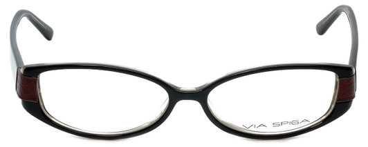 Via Spiga Designer Eyeglasses Domicella-500 in Black 53mm :: Progressive