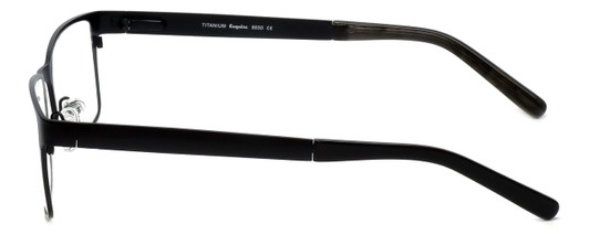 Esquire Authentic Designer Reading Glasses EQ8650 in Black Titanium 57mm w/Case