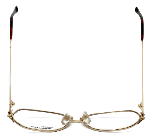 Fashion Optical Designer Reading Glasses E1013 in Gold-Demi-Amber 57mm