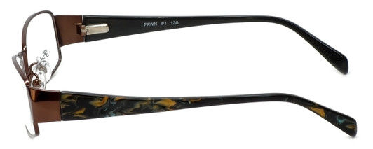 Silver Dollar Authentic Designer Reading Glasses Fawn Nutmeg 53 mm Brown Marble