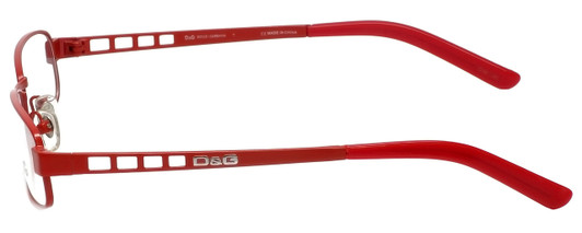 Dolce & Gabbana Designer Eyeglasses DG5041-107 in Red 52mm :: Custom Left & Right Lens