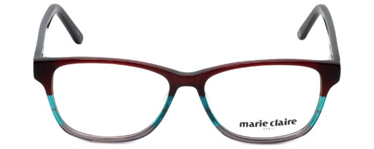 Marie Claire Designer Eyeglasses MC6217-BUR in Burgundy Stripe 52mm :: Rx Single Vision