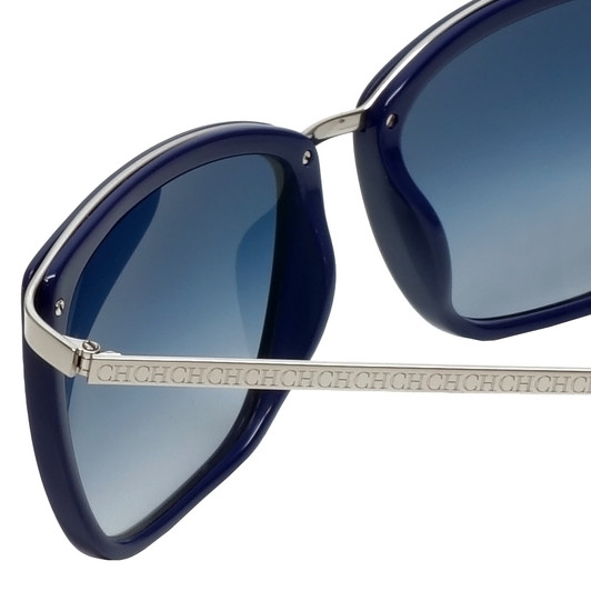 Carolina Herrera Designer Sunglasses SHE068-579B in Blue