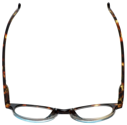 M Readers Designer Reading Glasses 101-DEMBU Tort Havana Crystal Blue Fade 44mm