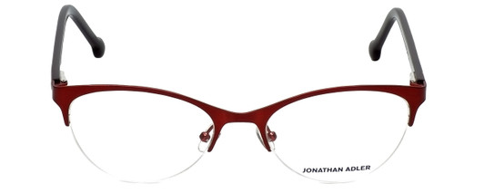 Jonathan Adler Designer Eyeglasses JA104-Red in Red 53mm :: Custom Left & Right Lens
