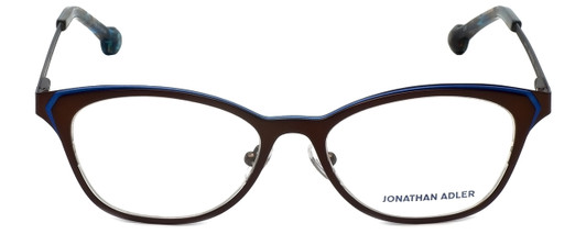 Jonathan Adler Designer Eyeglasses JA110-Brown in Brown Blue 51mm :: Rx Single Vision