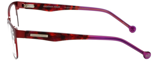Jonathan Adler Designer Eyeglasses JA102-Red in Red 55mm :: Rx Bi-Focal