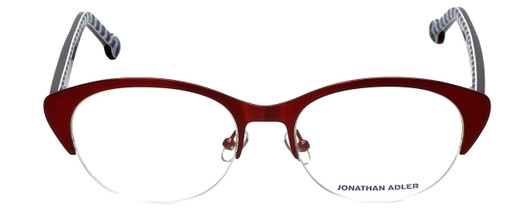 Jonathan Adler Designer Reading Glasses JA101-Bur in Burgundy Red 52mm