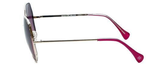 Lucky Brand Designer Sunglasses Aurora Silver Purple 61mm Jumbo Oversized Cateye