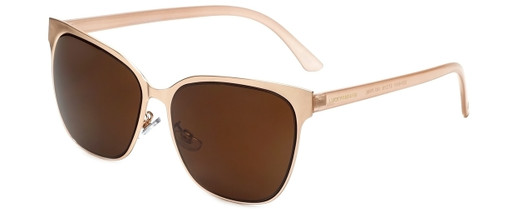 Lucky Brand Designer Sunglasses Doheny Matte Crystal Pink with Brown Lens 57 mm