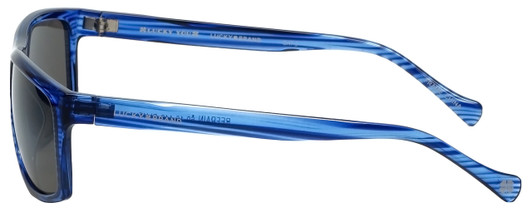 Lucky Brand Designer Sunglasses Refrain in Blue with Grey Lens