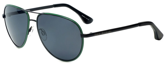 Isaac Mizrahi Designer Sunglasses IM36-11 in Black Green with Grey Lens