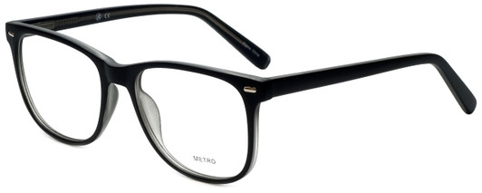Metro Designer Eyeglasses Metro-35-Black-Crystal in Black Matte Crystal 53mm :: Progressive