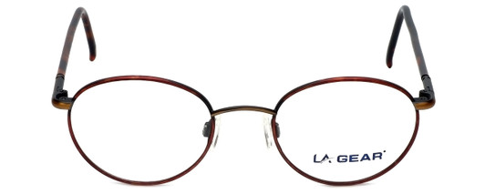 LA Gear Designer Reading Glasses Golden Gate Tortoise Havana Brown Bronze 47 mm