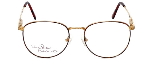 Linda Evans Designer Eyeglasses LE-169 in Demi Amber 53mm :: Progressive