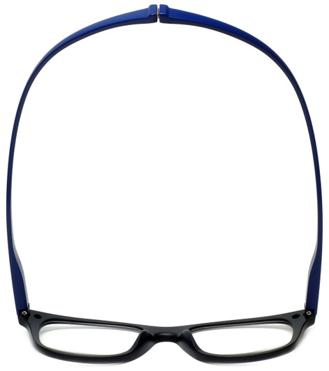 Magz Designer Eyeglasses Chelsea in Black Blue 50mm :: Progressive