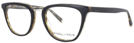 Kendall + Kylie Designer Eyeglasses Lola KKO113-019 in Black 50mm :: Custom Left & Right Lens
